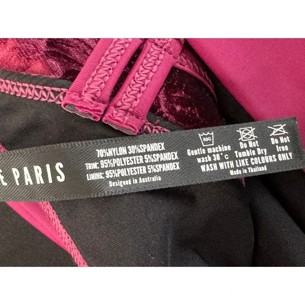Dance De Paris 2 Pc Valentina Shorts & Crop Top Claret Girl 12 NWT Stretch Nylon